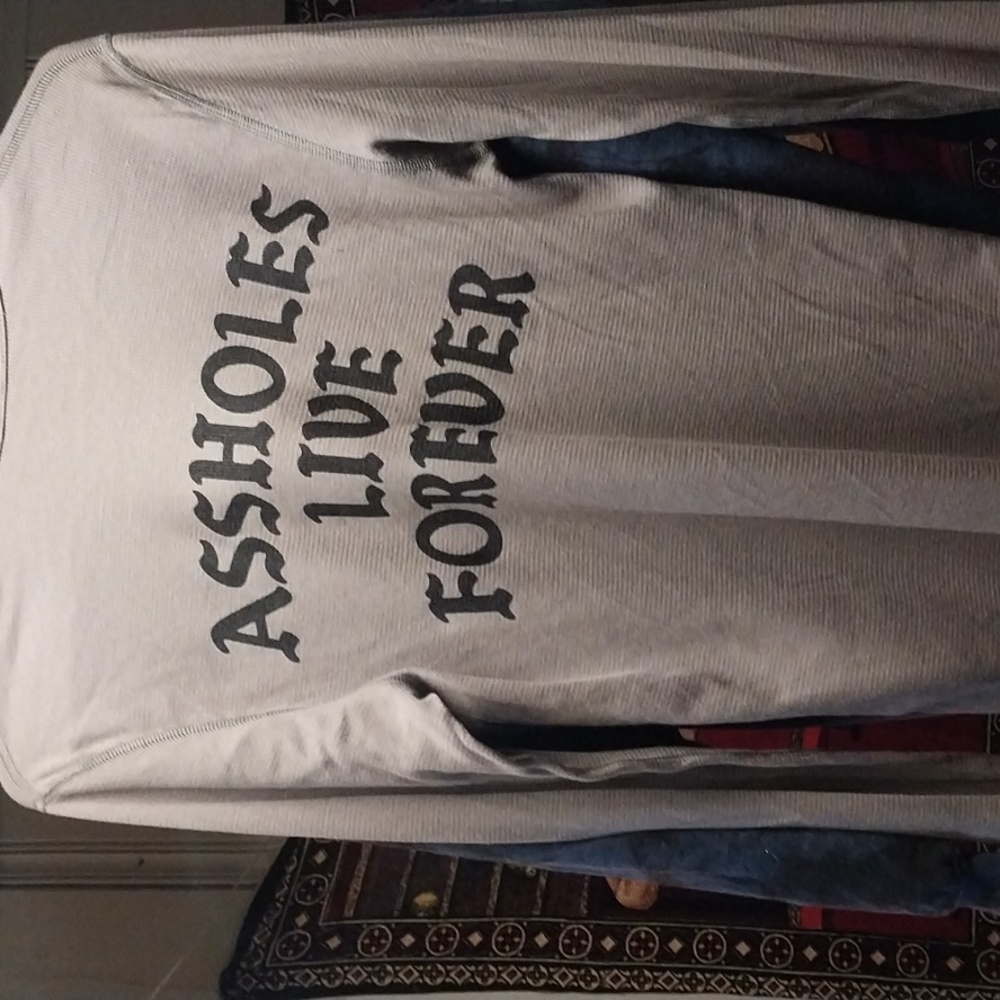 Assholes live forever light weight thermal shirt